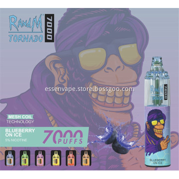 Good RandM Tornado 7000 Puffs Rechargeable Disposable Vape